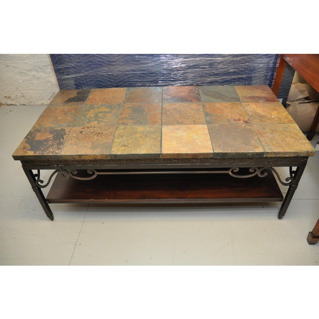 Natural Slate Tile Coffee Table Chairish