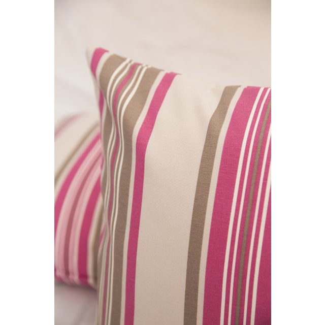 French Pink and Gray Throw Pillow Chairish