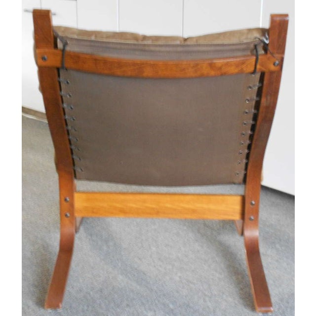 Scandinavian Style Leather Slingback Chair Chairish