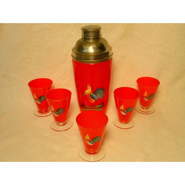Vintage Glass Cocktail Shaker Set Chairish