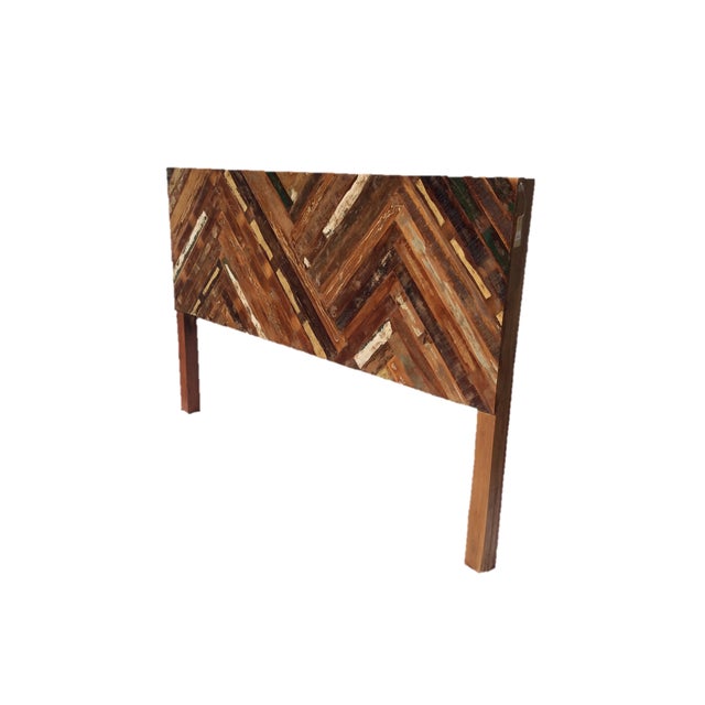 Rustic Reclaimed Wood Cal King Headboard Chairish