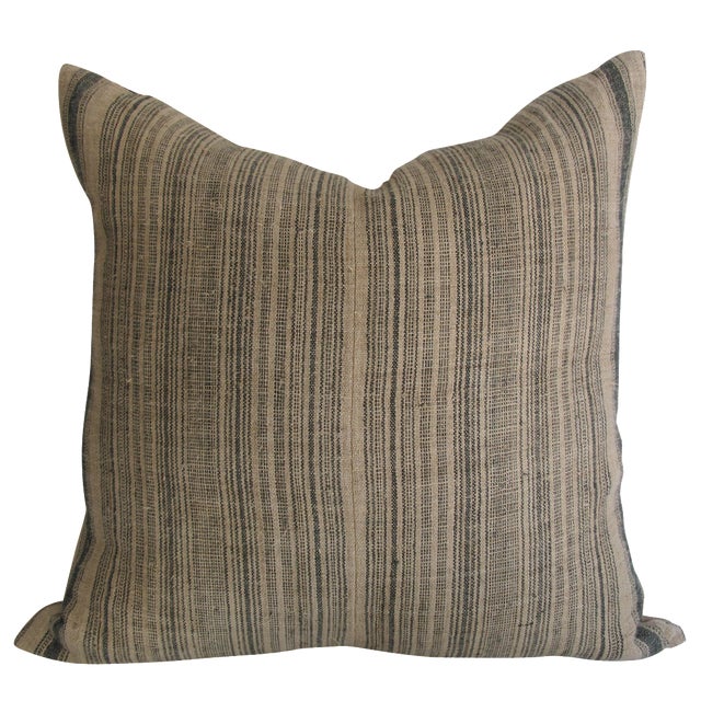 French Striped Linen Pillow Chairish
