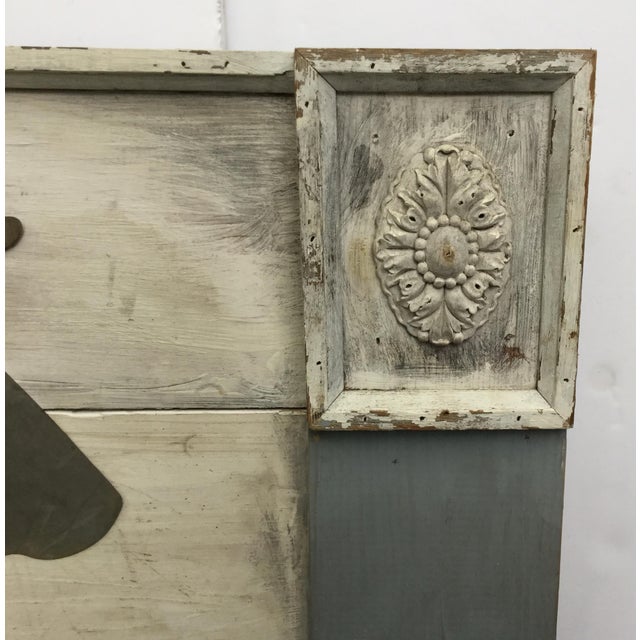 Vintage Metal and Wood Cow Wall Art | Chairish