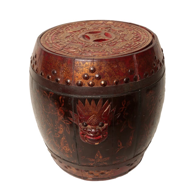 Gilt Antique Chinese Rice Bucket Chairish