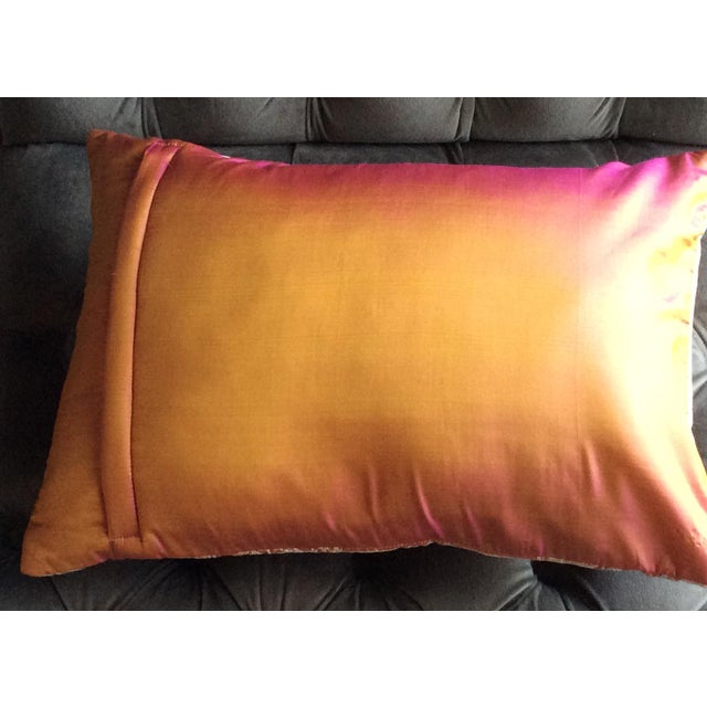 Luxury Silk Emroidered Decorative Pillow Chairish