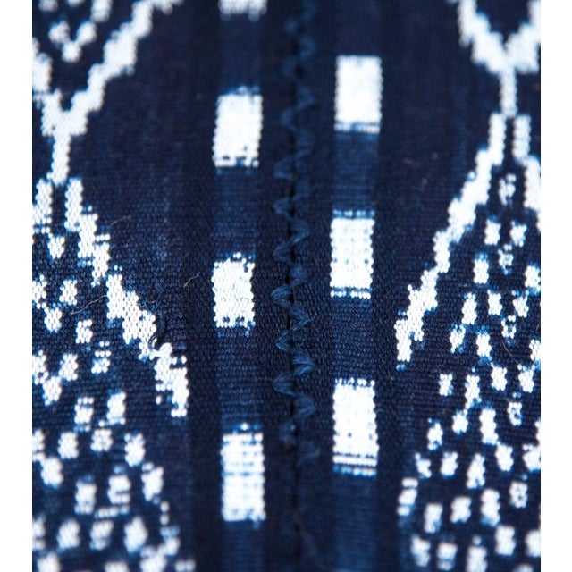 Indigo & White Guatemalan Ikat Blanket Chairish