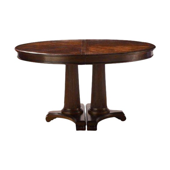 Drexel Heritage Pedestal Dining Table Chairish