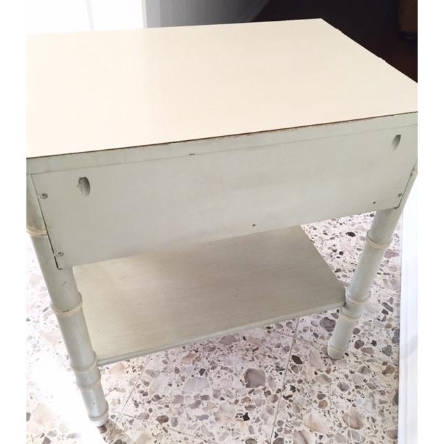 Vintage Thomasville Faux Bamboo Side Table Chairish