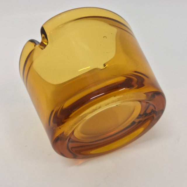 Blenko Yellow Glass Ashtray Chairish