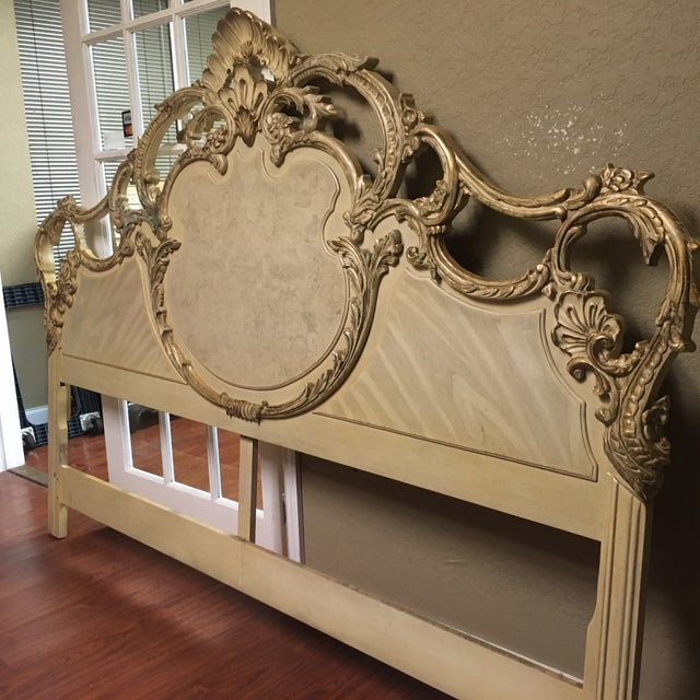 Painted French BaroqueStyle King Headboard Chairish