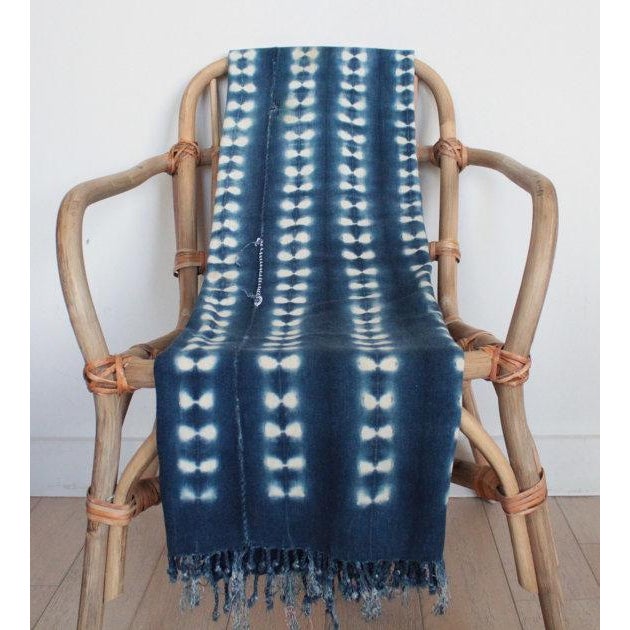 Hani Indigo Tribal Print Throw - Shop Throws and Blankets ...