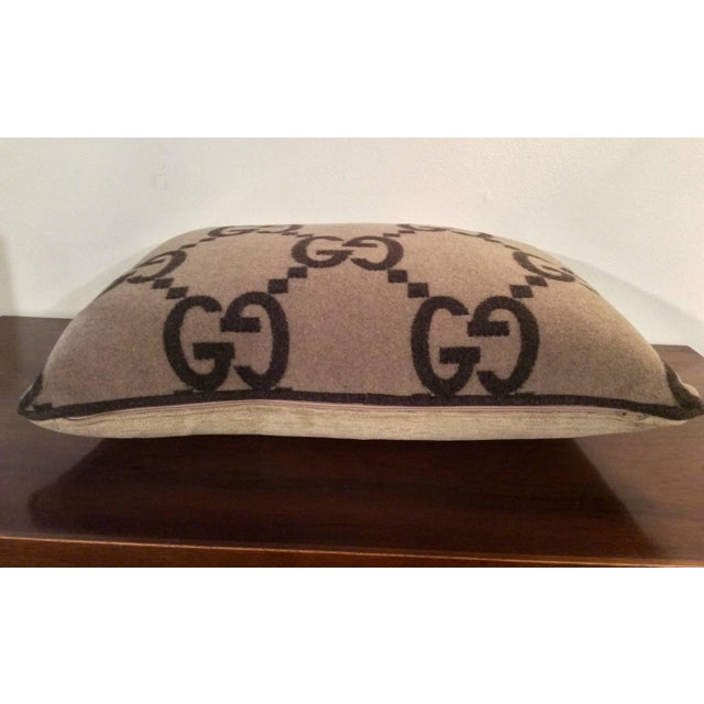 Gucci Brown Cashmere Throw Pillows Single Chairish