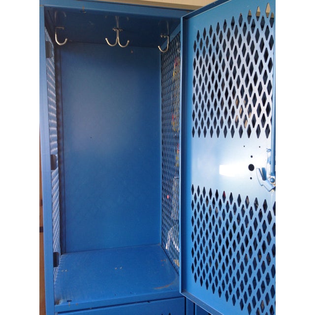 Large Blue Metal Storage Locker Chairish