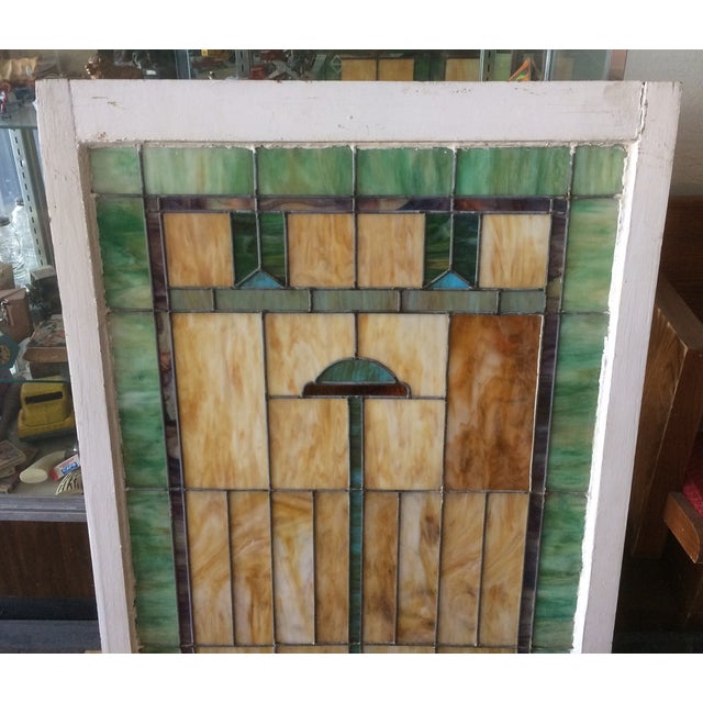 Arts and Crafts Stained Glass Window Chairish