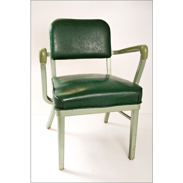 Vintage Industrial Metal Arm Chair Chairish