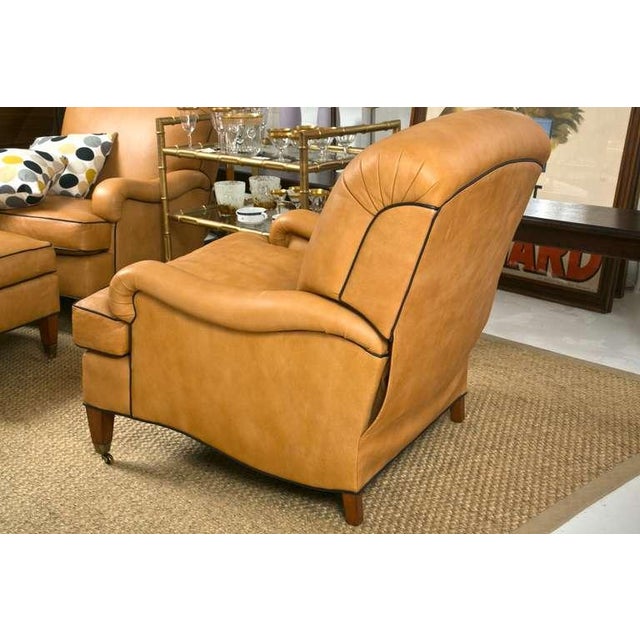 Leather Club Chair by Edward Ferrell Chairish