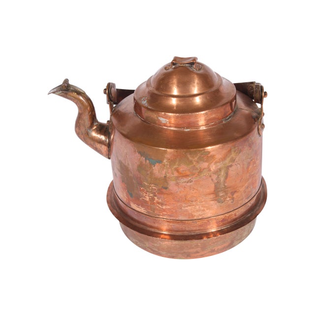 Antique Swedish Copper Tea Kettle | Chairish