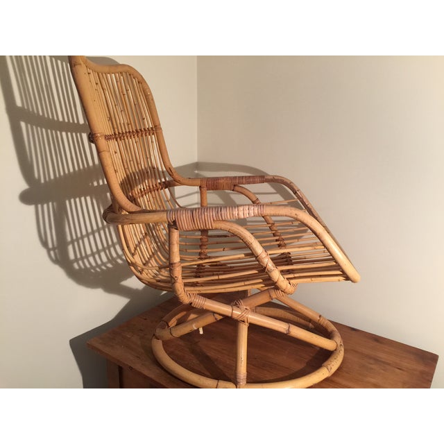 Mid Century Rattan Chair