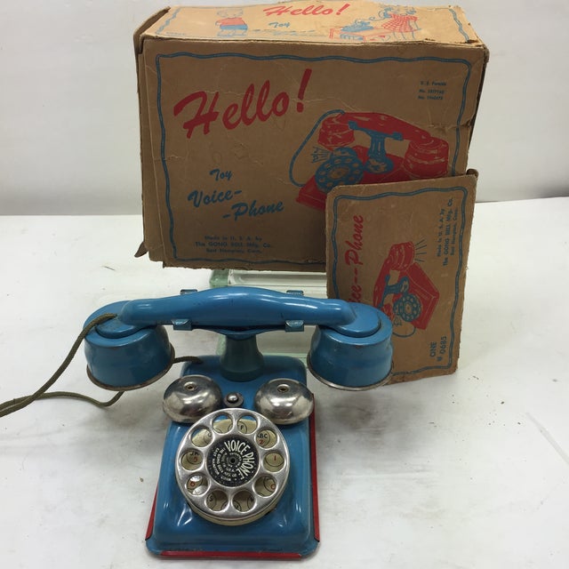 Gong Bell Vintage Toy Voice Phone Chairish