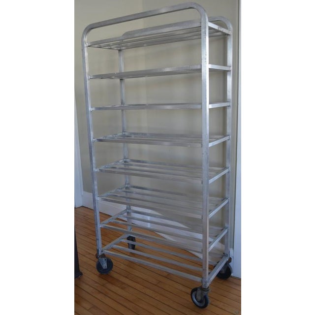 Aluminum Storage Rack on Wheels Chairish