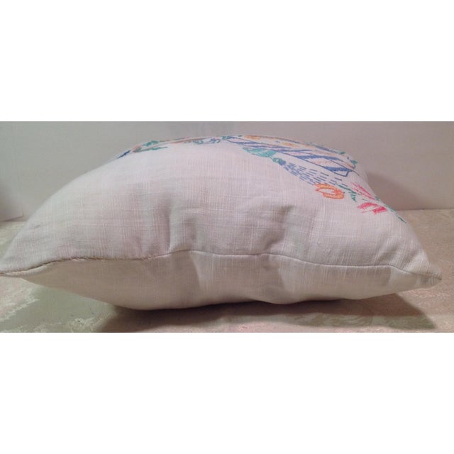 Mid-Century Modern Hand Embroidered Pillow Chairish