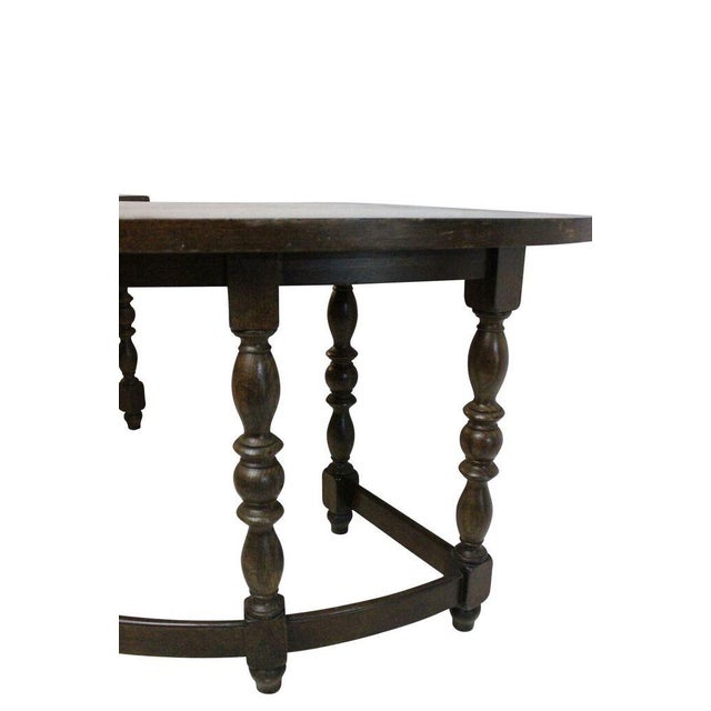 Oak Wood Half Moon Desk Chairish