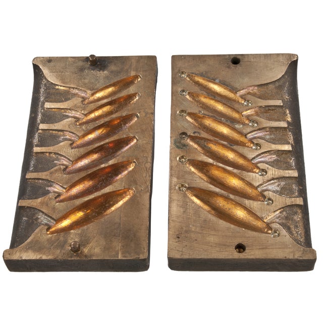 Solid Brass Lead Sinker Mold Chairish