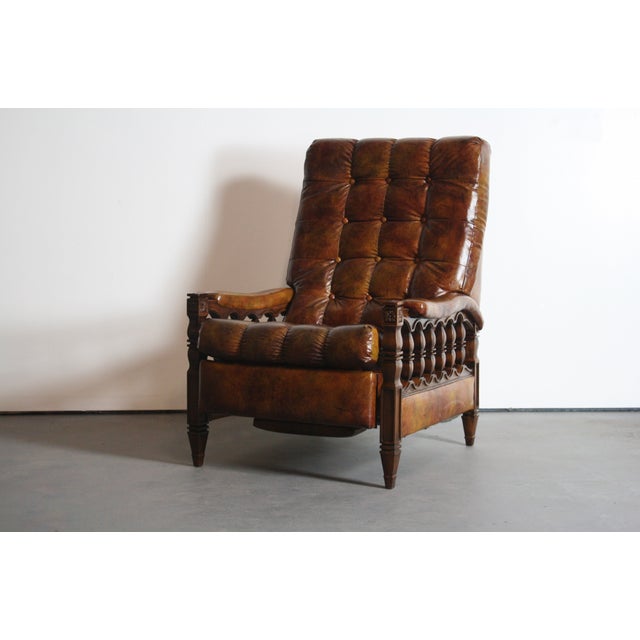 1970s Spanish Revival Tortoiseshell Recliner Chairish