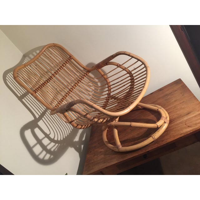 Mid Century Rattan Chair