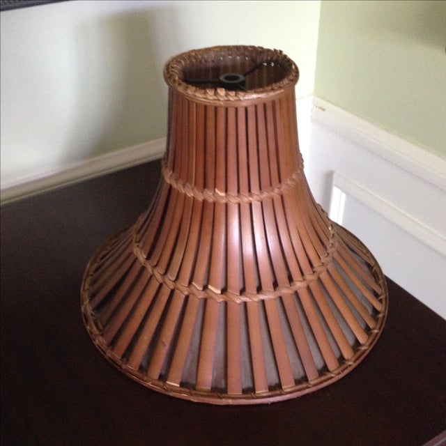 Vintage Rattan Lamp Shade Chairish