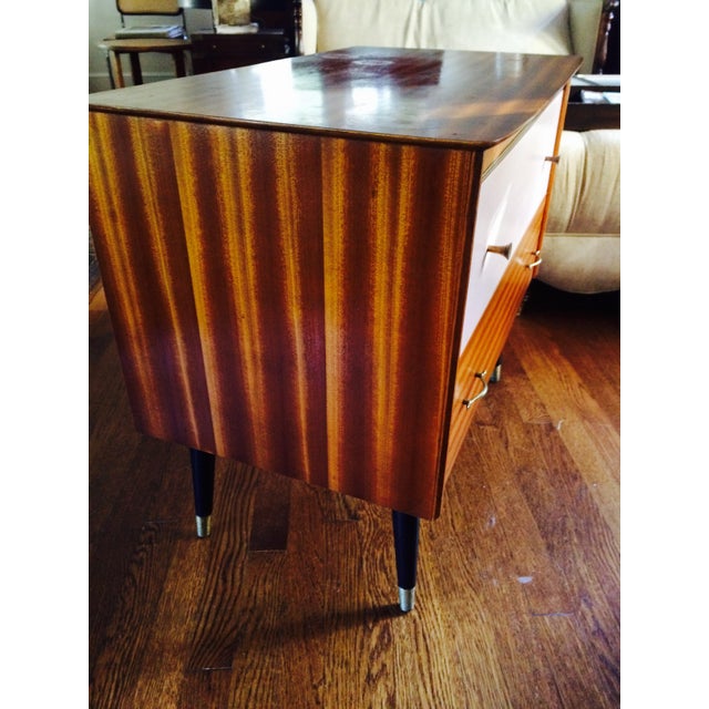 MidCentury 2 Drawer Side Table Chairish